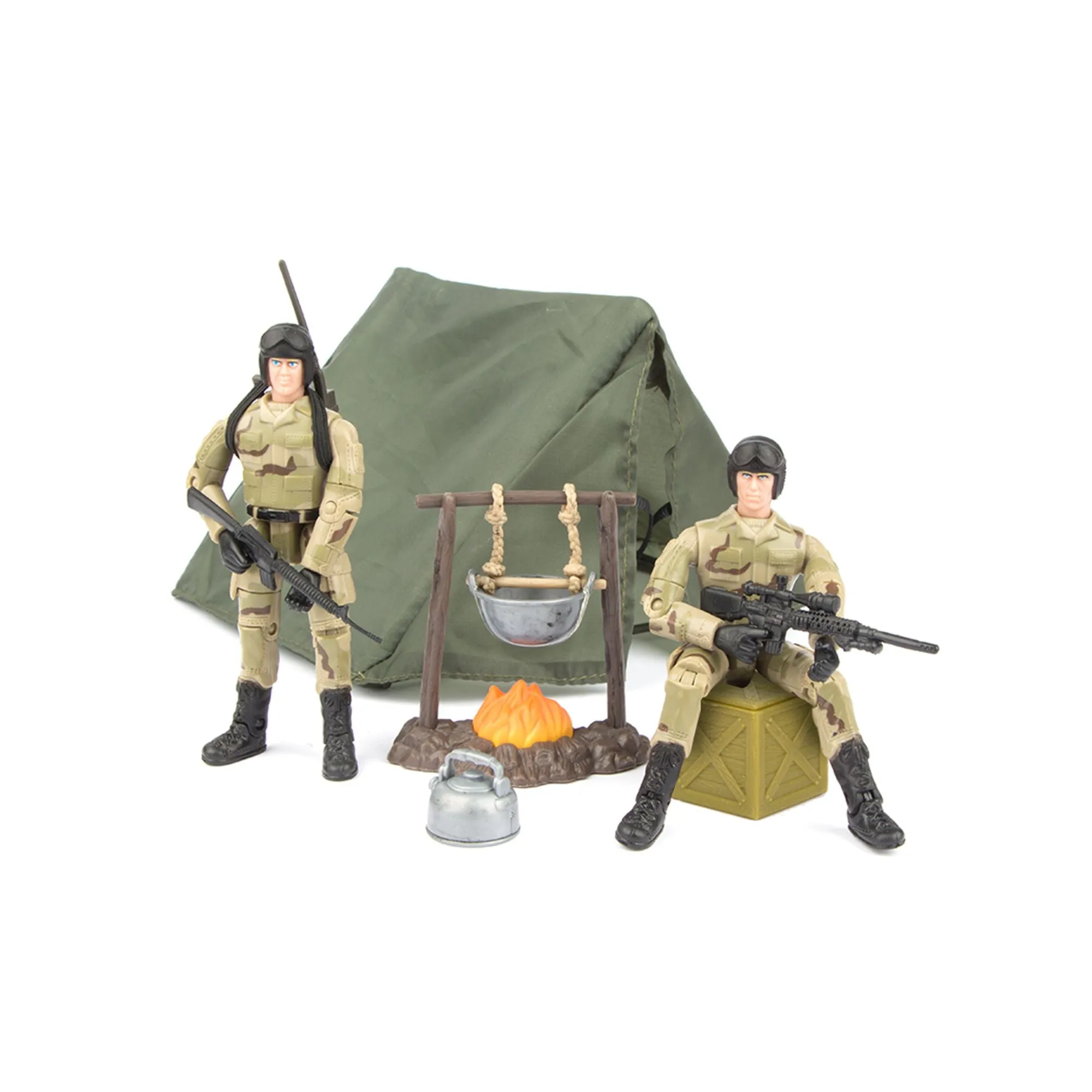 World Peacekeepers Military Life Playset - Camping